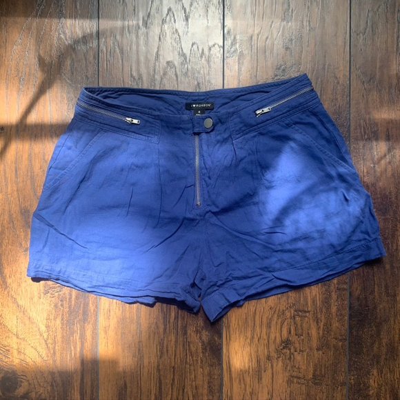 Blue Zipper Decal loose fit short shorts, 0, syle - Picture 10 of 11